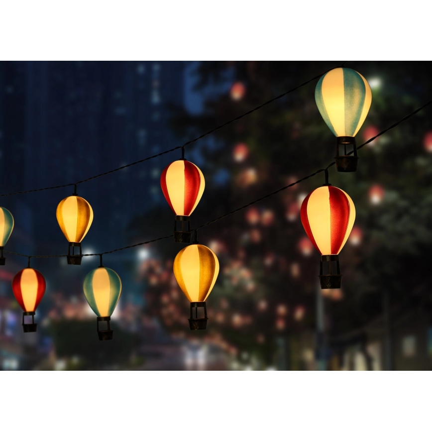 Globo - LED Соларна верига 9xLED/0,06W/3V 390 см IP44