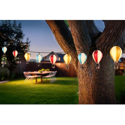 Globo - LED Соларна верига 9xLED/0,06W/3V 390 см IP44