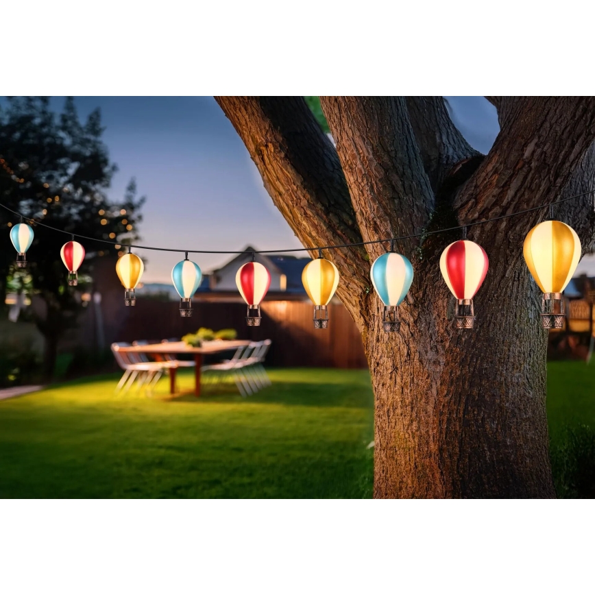 Globo - LED Соларна верига 9xLED/0,06W/3V 390 см IP44