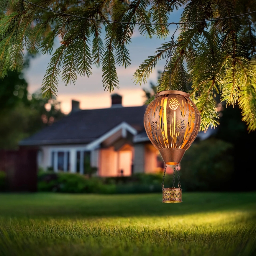 Globo - LED висяща соларна декорация 12xLED/0,02W/3V IP44 300 mAh летящ балон