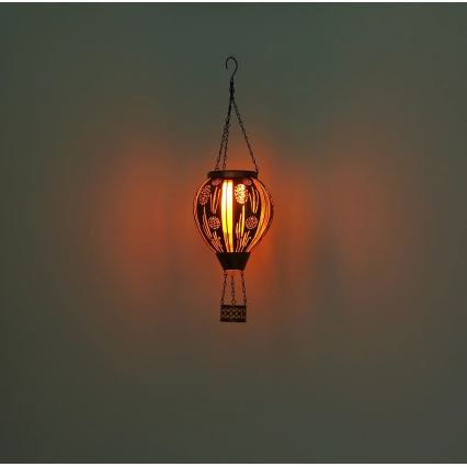 Globo - LED висяща соларна декорация 12xLED/0,02W/3V IP44 300 mAh летящ балон