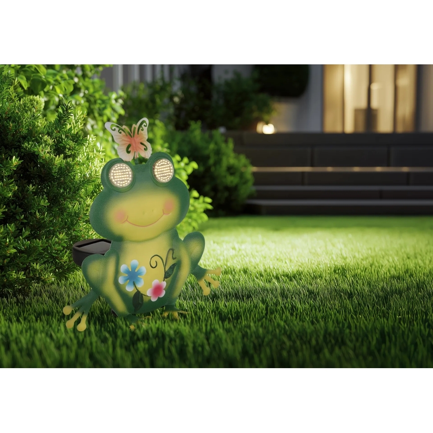 Globo - LED соларно осветително тяло 104xLED/3V IP44 300 mAh жаба