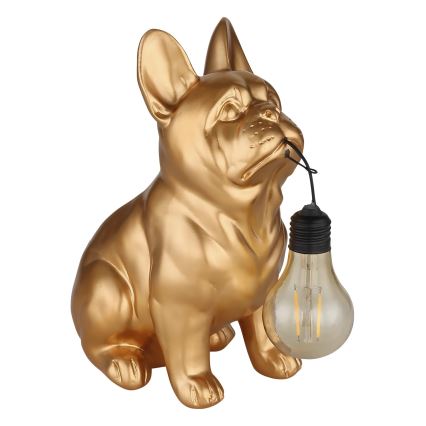 Globo - LED соларно осветително тяло LED/3V IP44 300 mAh златисто куче