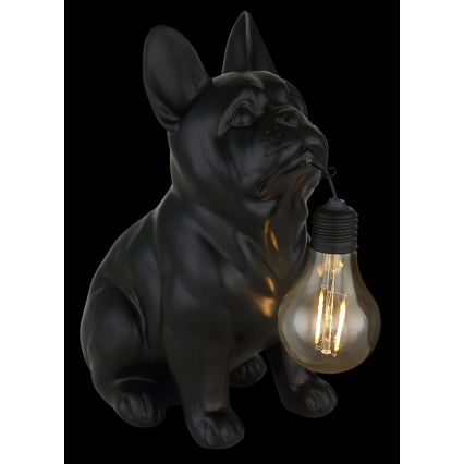 Globo - LED соларно осветително тяло LED/3V IP44 300 mAh черно куче