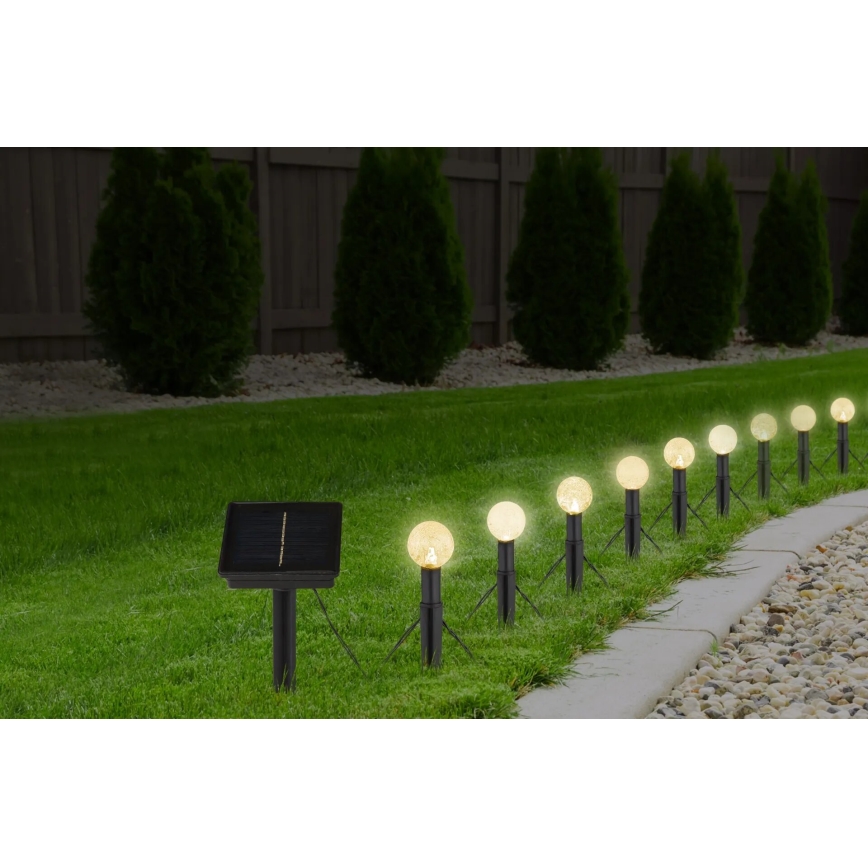Globo - LED RGB Соларен верига 20xLED/0,06W/3V 770 см IP44