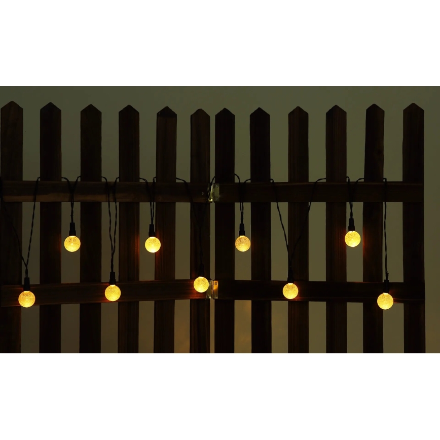 Globo - LED RGB Соларен верига 20xLED/0,06W/3V 770 см IP44