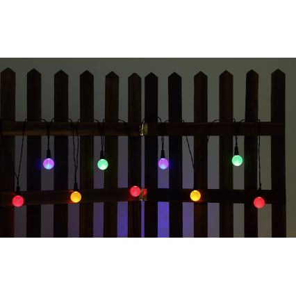 Globo - LED RGB Соларен верига 20xLED/0,06W/3V 770 см IP44
