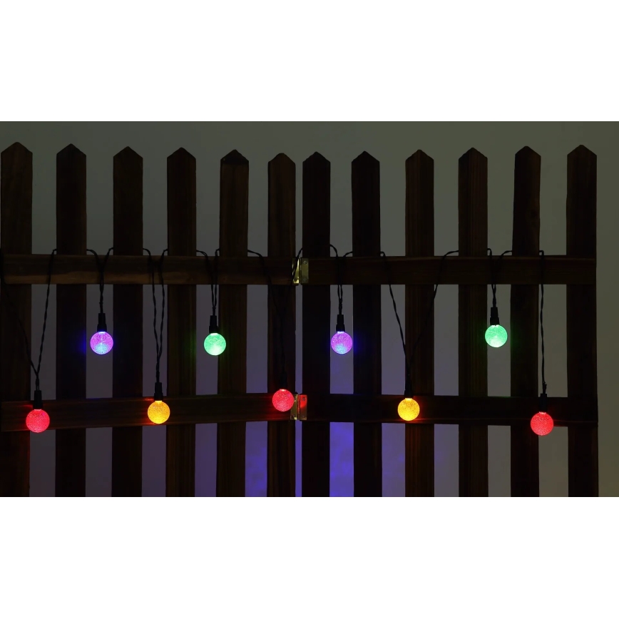 Globo - LED RGB Соларен верига 20xLED/0,06W/3V 770 см IP44
