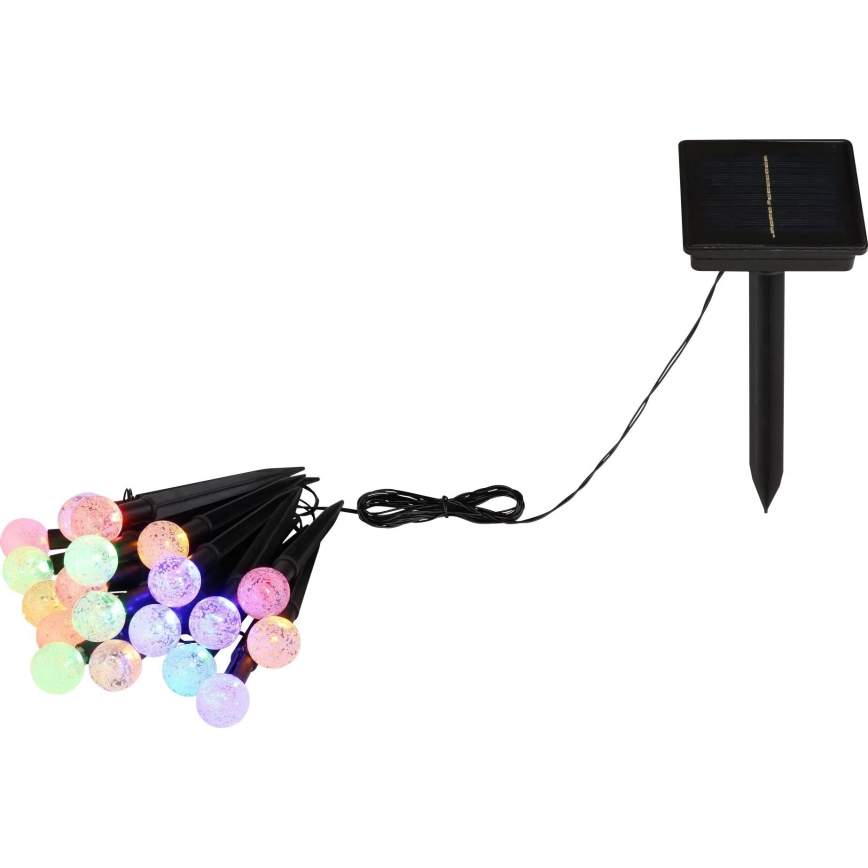 Globo - LED RGB Соларен верига 20xLED/0,06W/3V 770 см IP44