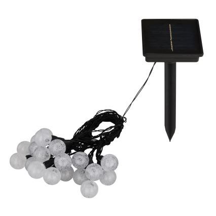 Globo - LED RGB Соларен верига 20xLED/0,06W/3V 770 см IP44