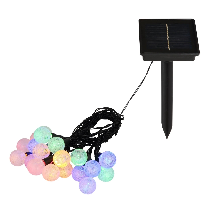Globo - LED RGB Соларен верига 20xLED/0,06W/3V 770 см IP44