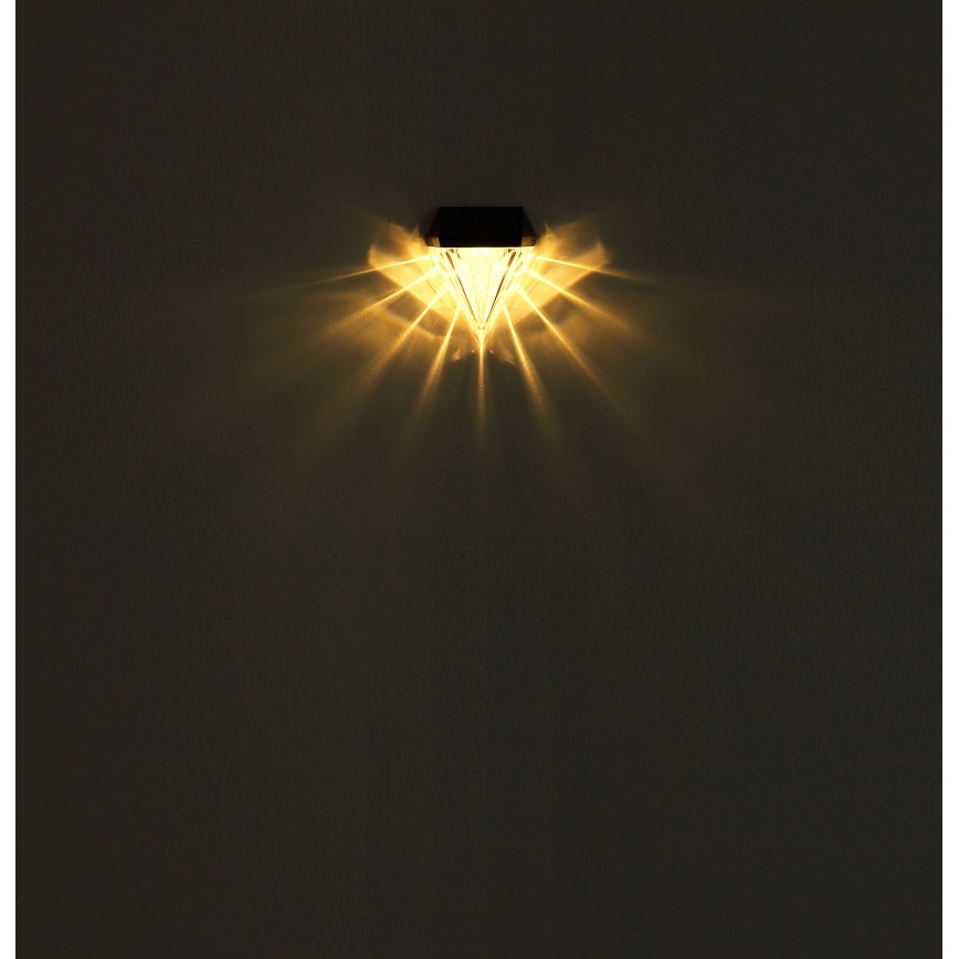 Globo - К-кт 2x LED Соларен аплик LED/0,5W/3V IP44 600 mAh