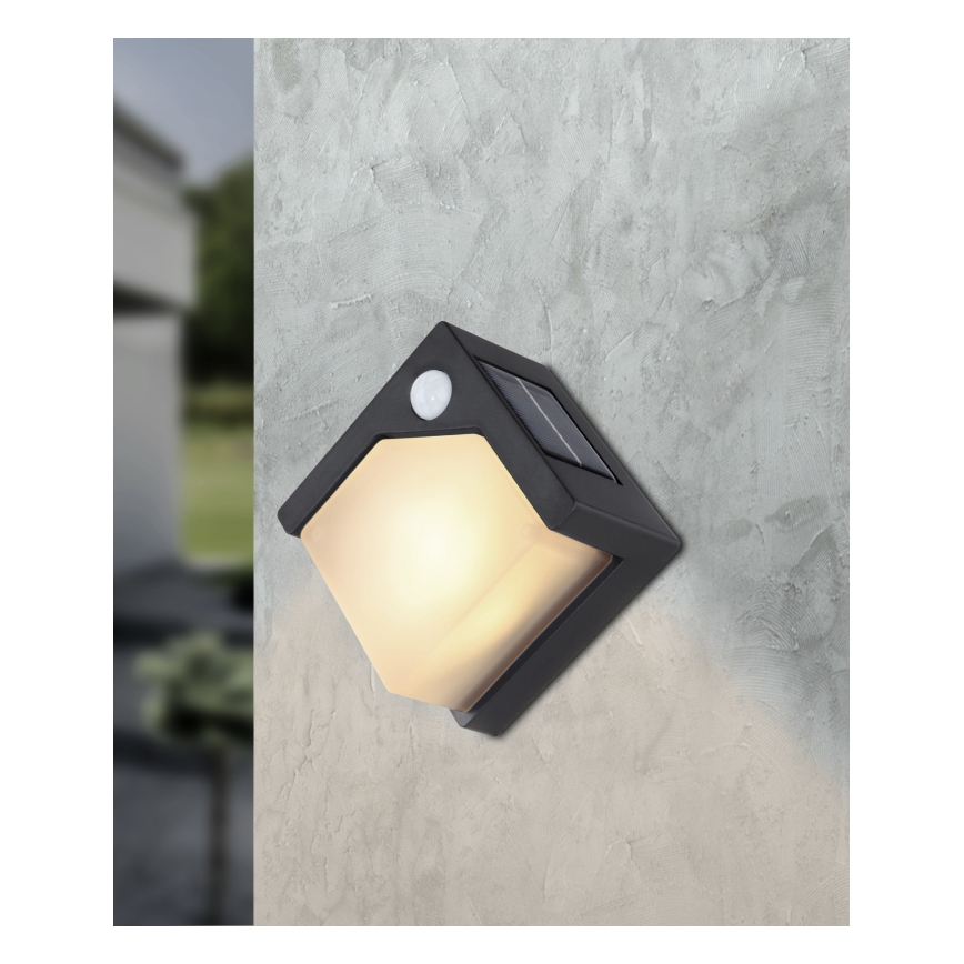 Globo - LED Соларна лампа със сензор LED/0,48W/3V IP44 600 mAh