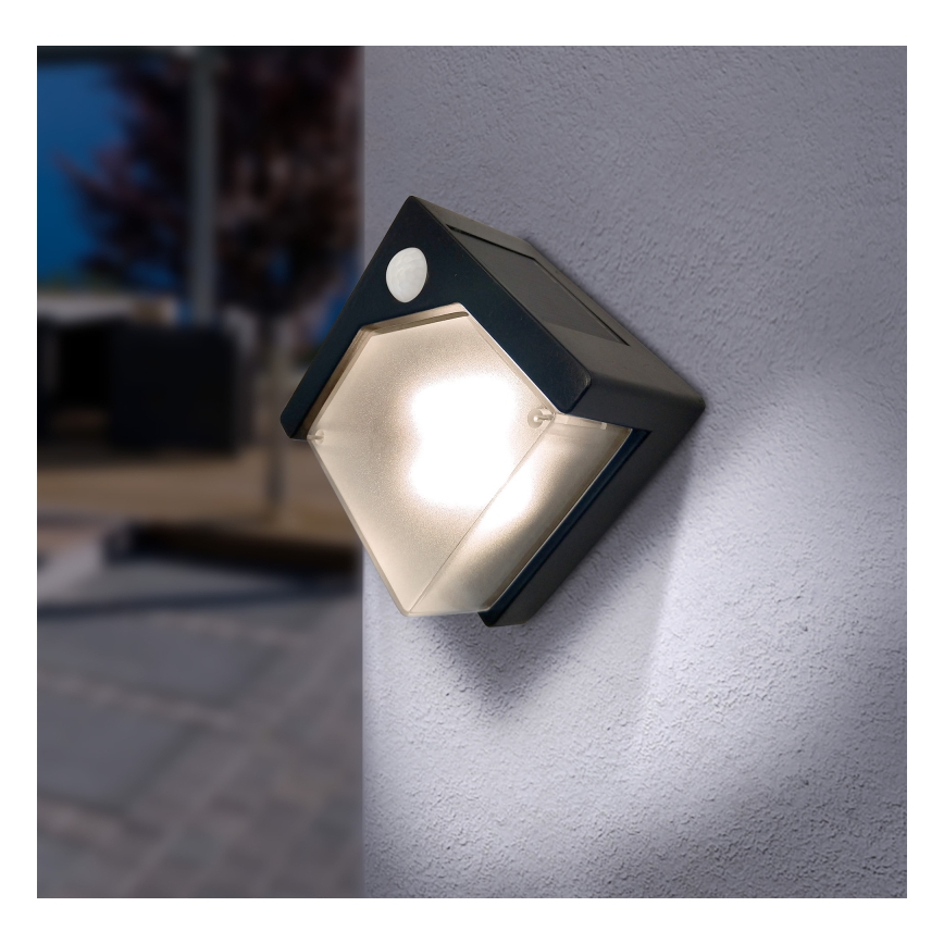 Globo - LED Соларна лампа със сензор LED/0,48W/3V IP44 600 mAh
