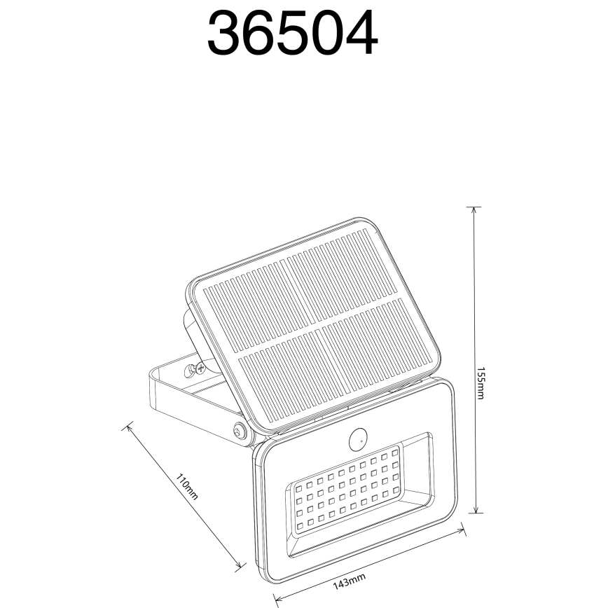 Globo - LED Димируемо соларно осветително тяло със сензор LED/8W/5V 3000/4000/6500K IP65 2200 mAh