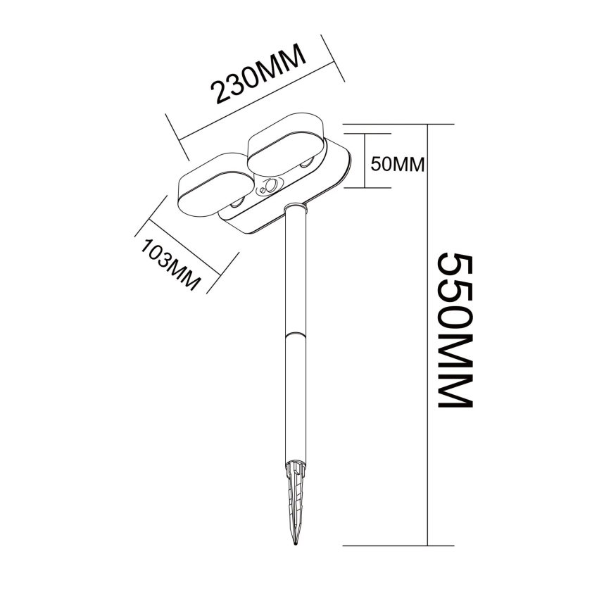 Globo - LED соларна лампа със сензор LED/7,2W/3V IP44 1200 mAh