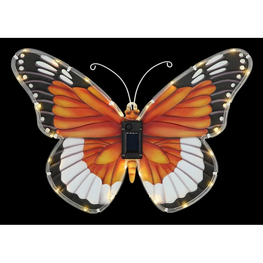 Globo - соларно LED осветително тяло 3V IP44, 200 mAh, дизайн пеперуда