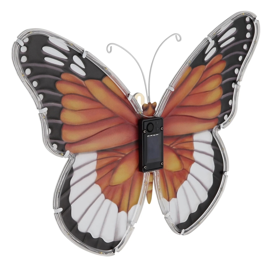 Globo - соларно LED осветително тяло 3V IP44, 200 mAh, дизайн пеперуда