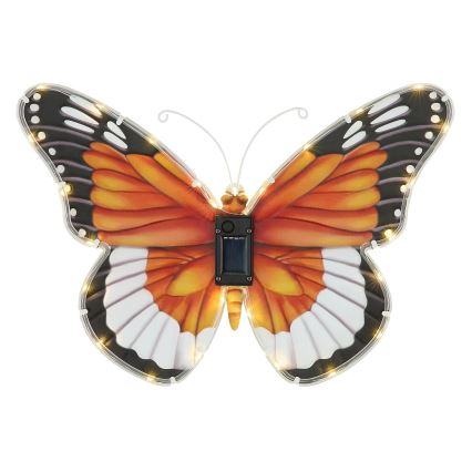 Globo - соларно LED осветително тяло 3V IP44, 200 mAh, дизайн пеперуда