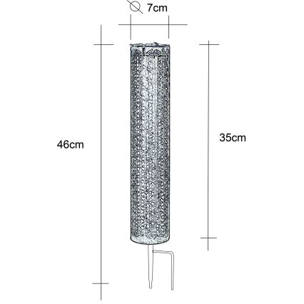 Globo - LED Соларна лампа LED/0,06W/3,2V 3000K IP44 300 mAh
