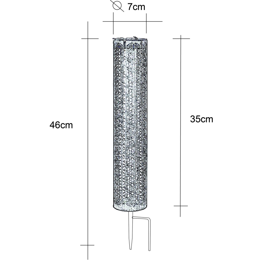 Globo - LED Соларна лампа LED/0,06W/3,2V 3000K IP44 300 mAh
