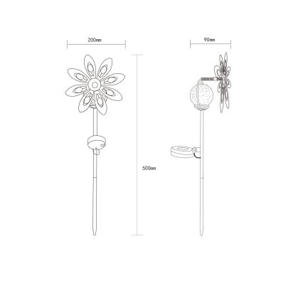 Globo - LED Соларен декорация LED/0,02W/3V IP44