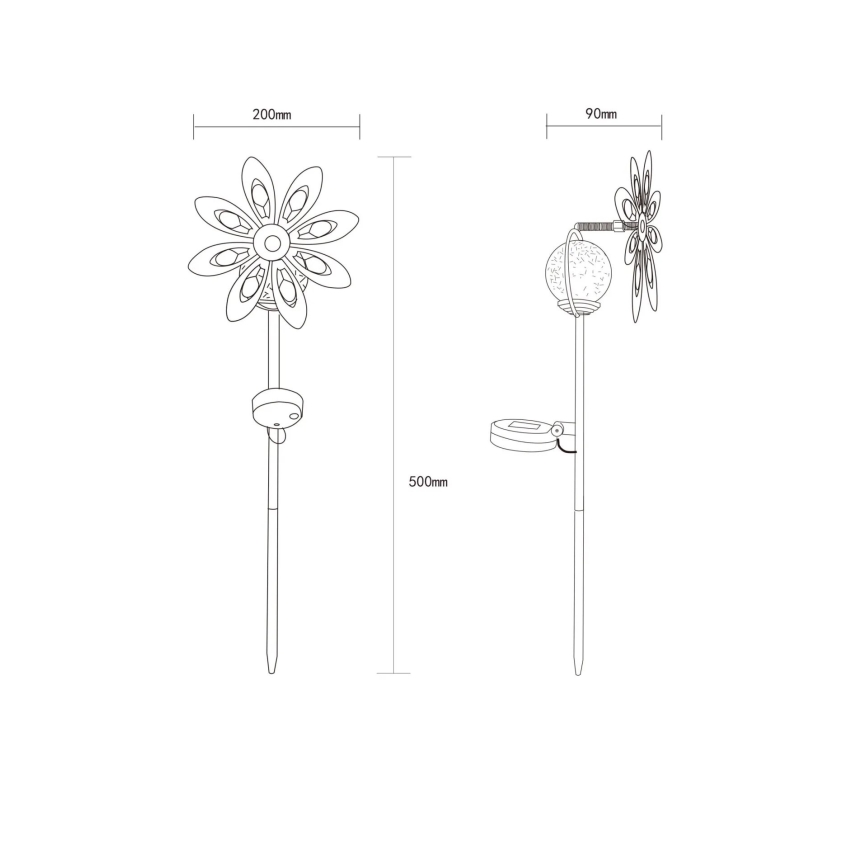 Globo - LED Соларен декорация LED/0,02W/3V IP44