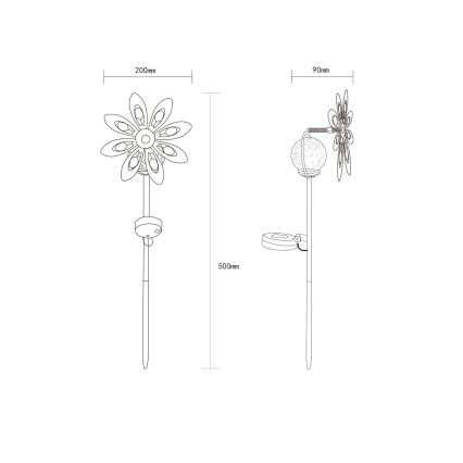 Globo - LED Соларен декорация LED/0,02W/3V IP44