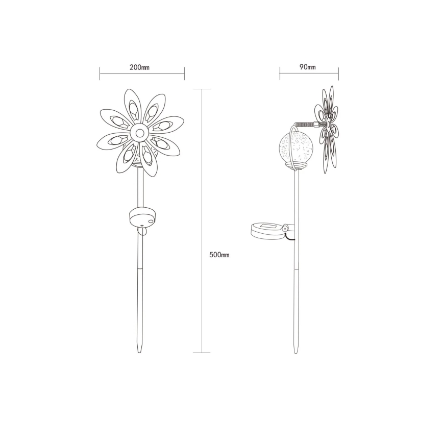 Globo - LED Соларен декорация LED/0,02W/3V IP44