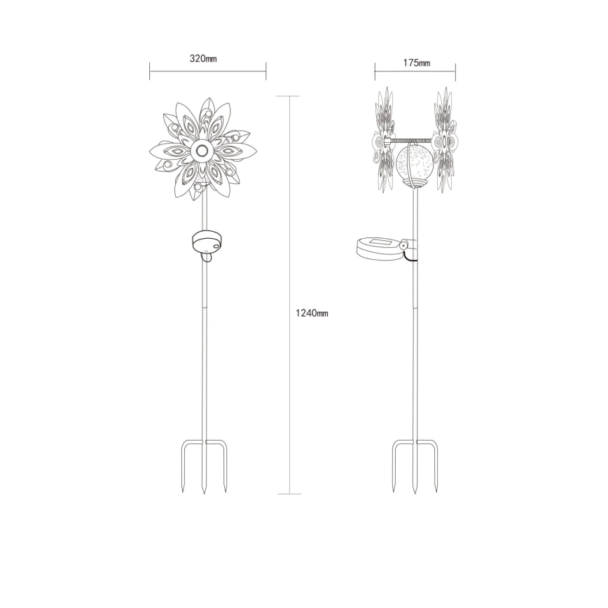 Globo - LED соларна декорация LED/0,02W/3V IP44 300 mAh