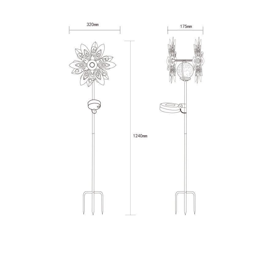 Globo - LED Соларен декорация LED/0,02W/3V IP44