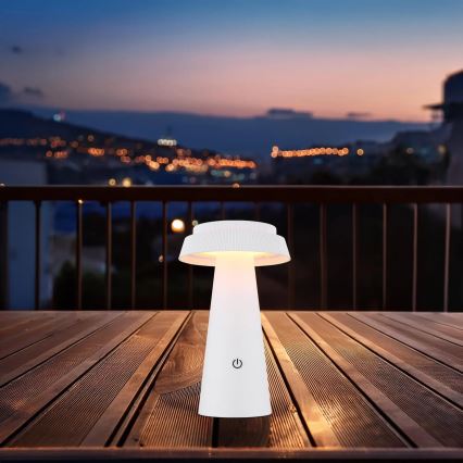 Globo - LED Димируема соларна сензорна лампа LED/4W/3,7W IP54 бял