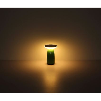 Globo - LED Димируем соларен докосване лампа LED/10W/3,7V IP54 зелен