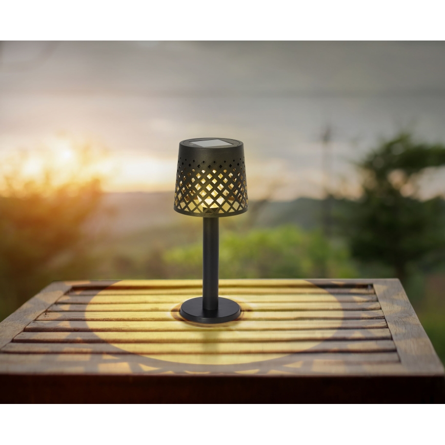 Globo - LED Соларна лампа LED/0,06W/3,2V 3000K IP44 черен