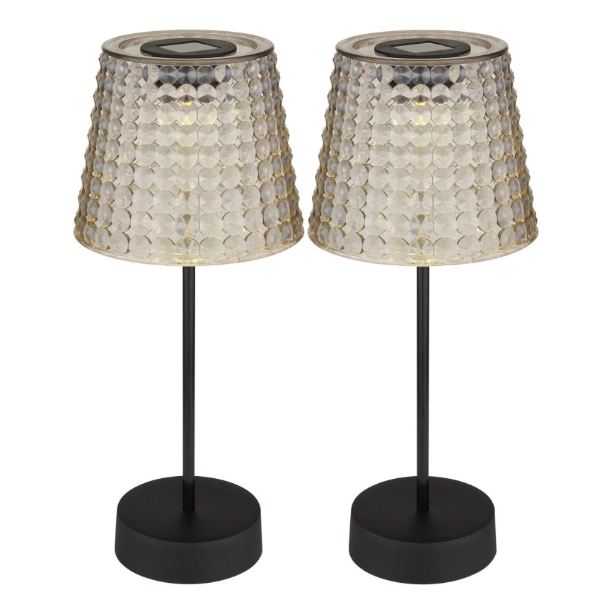Globo 36634-2S - К-кт 2x LED Соларна лампа SOLAR LED/0,06W/3V IP44 40 mAh сив