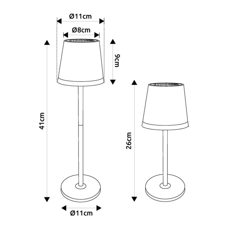 Globo - LED Соларна лампа LED/0,6W/3V 3000K IP44 златист