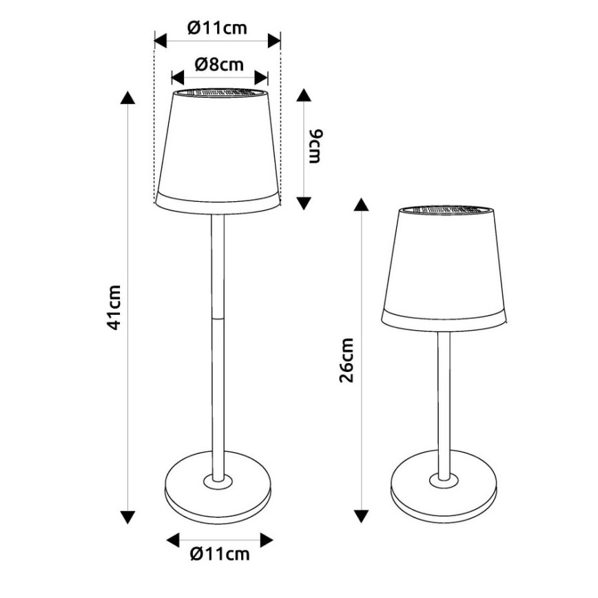 Globo - LED Соларна лампа LED/0,6W/3V 3000K IP44 меден