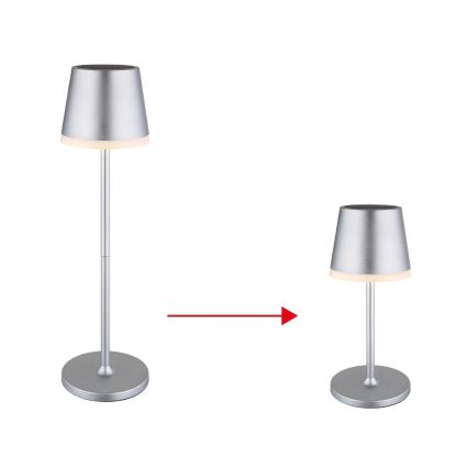 Globo - LED Соларна лампа LED/0,6W/3V 3000K IP44 матов хром