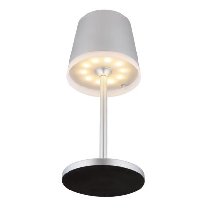 Globo - LED Соларна лампа LED/0,6W/3V 3000K IP44 матов хром