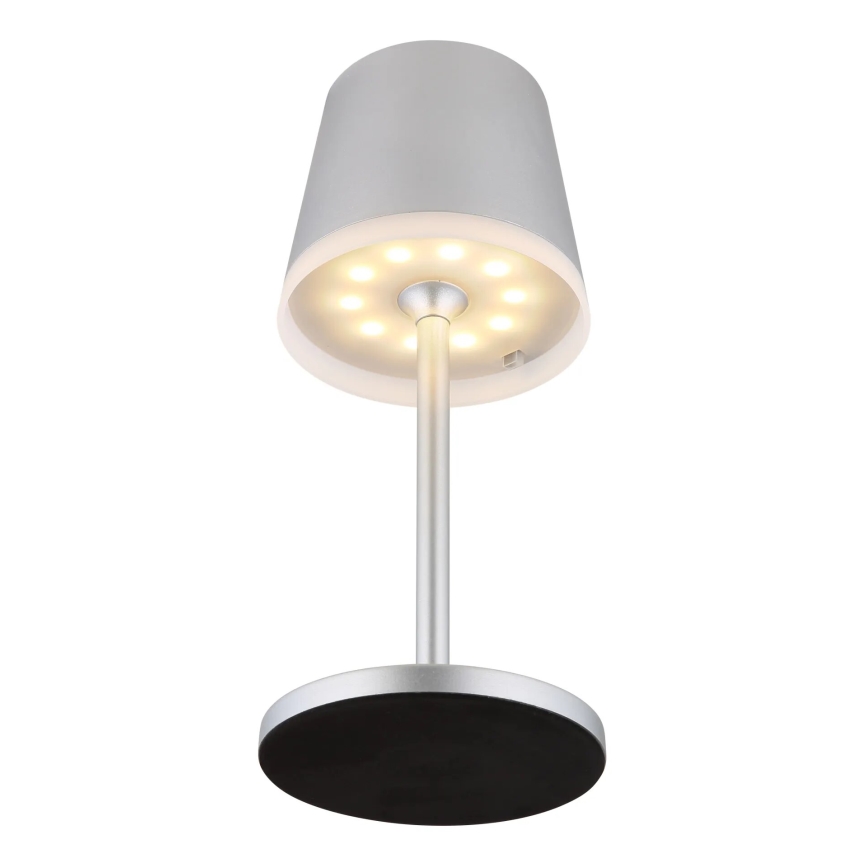 Globo - LED Соларна лампа LED/0,6W/3V 3000K IP44 матов хром
