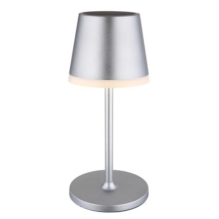 Globo - LED Соларна лампа LED/0,6W/3V 3000K IP44 матов хром