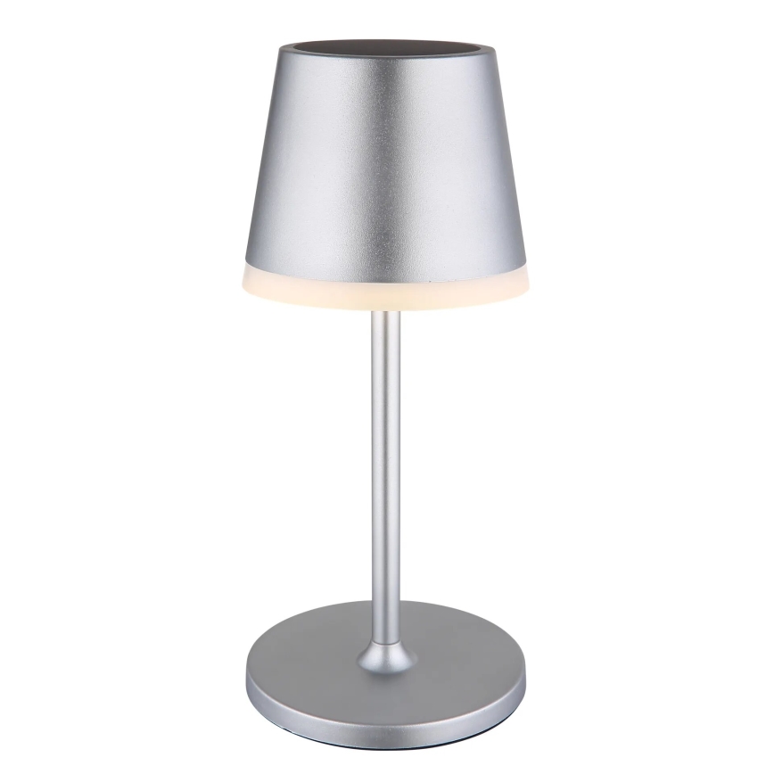 Globo - LED Соларна лампа LED/0,6W/3V 3000K IP44 матов хром