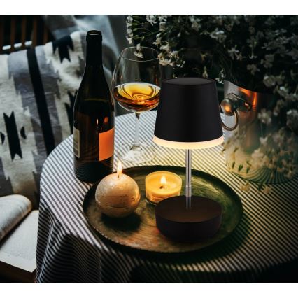 Globo - LED соларна лампа 10xLED/0,06W/3V IP44 800 mAh черна