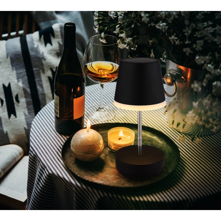 Globo - LED соларна лампа 10xLED/0,06W/3V IP44 800 mAh черна