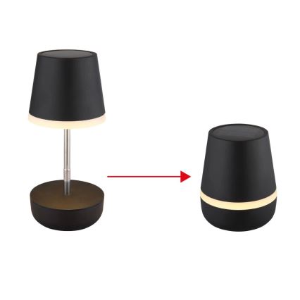 Globo - LED соларна лампа 10xLED/0,06W/3V IP44 800 mAh черна