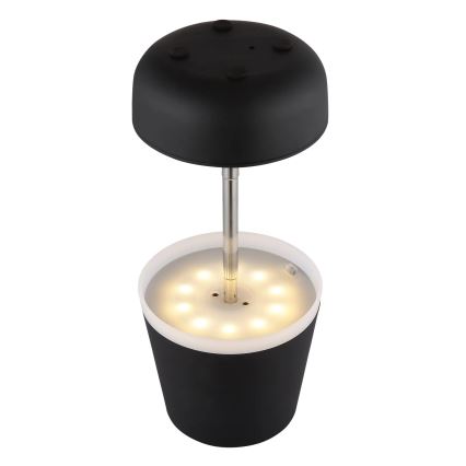 Globo - LED соларна лампа 10xLED/0,06W/3V IP44 800 mAh черна