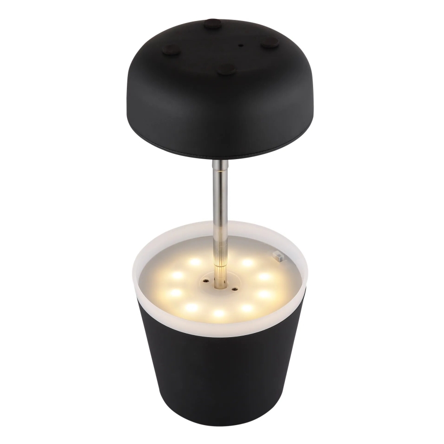 Globo - LED соларна лампа 10xLED/0,06W/3V IP44 800 mAh черна