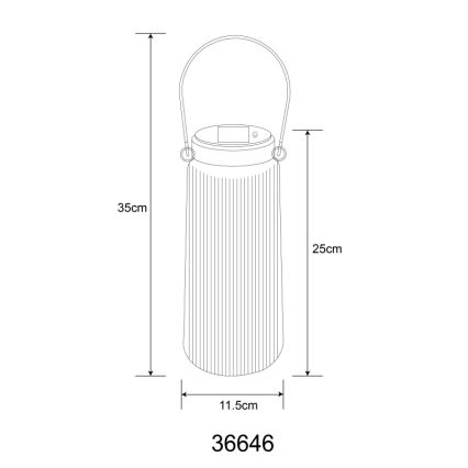 Globo - LED Соларна лампа 2xLED/0,5W/3V 3000K IP44