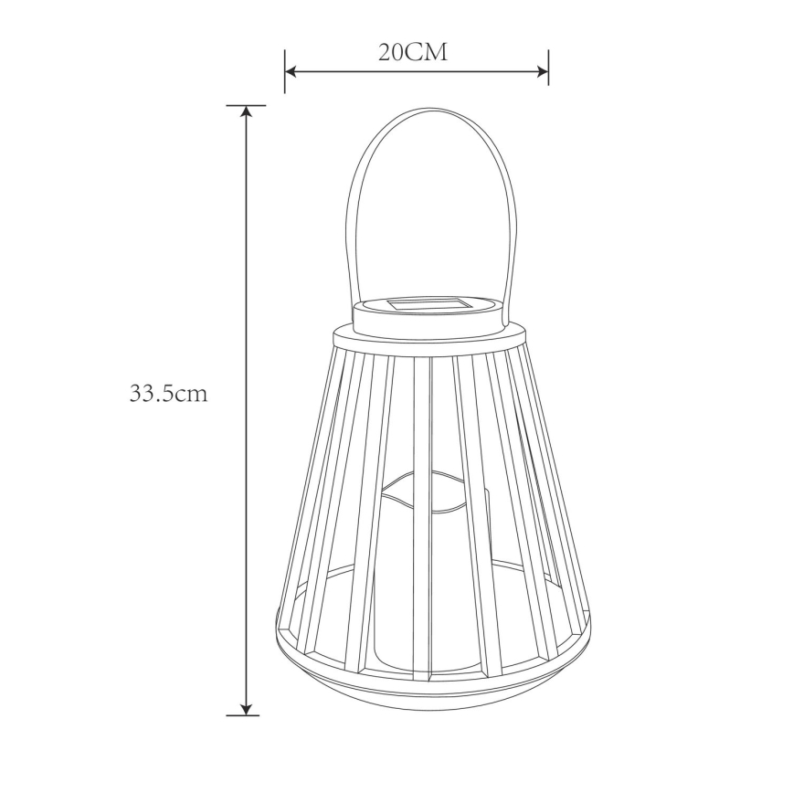 Globo - LED Соларна лампа LED/0,06W/3V 3200K IP44