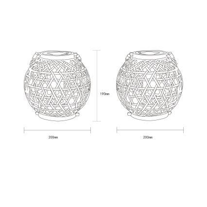 Globo - LED Соларна лампа LED/0,02W/3V IP44 300 mAh